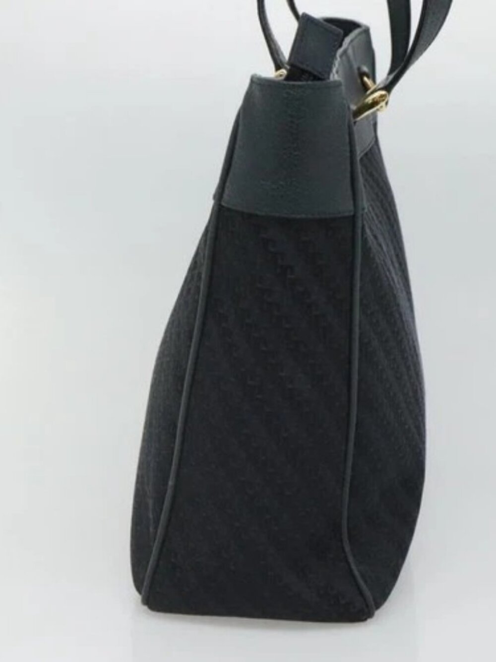 GUCCI Tote Bag Canvas Navy Gold 001 865 1525 - Picture 4 of 15